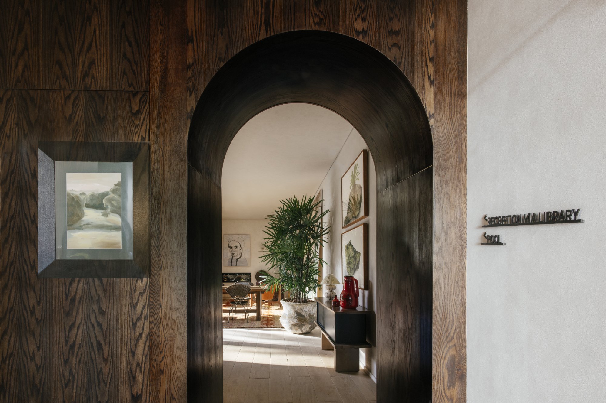 Basq House — Archway to Lounge