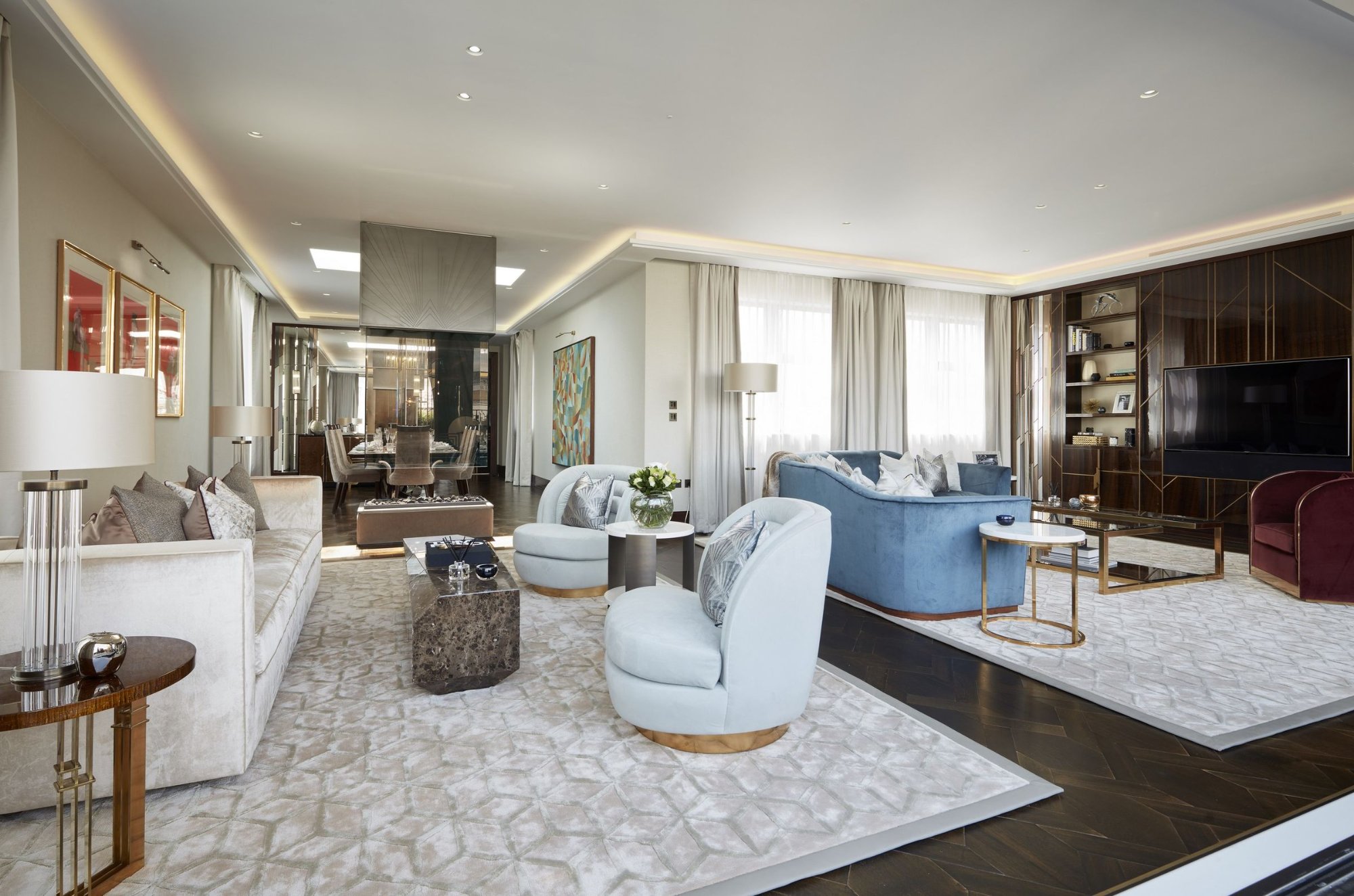 Mayfair Penthouse — Living
